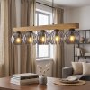 Koyoto Hanglamp, Kogellampje, Hanglamp Natuurlijke kleuren, Zwart, 5-lichts