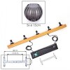 Koyoto Hanglamp, Kogellampje, Hanglamp Natuurlijke kleuren, Zwart, 5-lichts