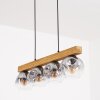 Ripoll Hanglamp, Kogellampje, Hanglamp Natuurlijke kleuren, Zwart, 4-lichts