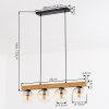 Koyoto Hanglamp, Kogellampje, Hanglamp Natuurlijke kleuren, Zwart, 4-lichts