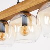 Koyoto Hanglamp, Kogellampje, Hanglamp Natuurlijke kleuren, Zwart, 4-lichts