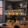 Ripoll Hanglamp, Kogellampje, Hanglamp Natuurlijke kleuren, Zwart, 5-lichts
