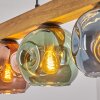 Ripoll Hanglamp, Kogellampje, Hanglamp Natuurlijke kleuren, Zwart, 5-lichts