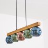 Ripoll Hanglamp, Kogellampje, Hanglamp Natuurlijke kleuren, Zwart, 5-lichts