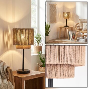 Rivan Tafellamp Zwart, 1-licht