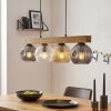 Ripoll Hanglamp, Kogellampje, Hanglamp Natuurlijke kleuren, Zwart, 4-lichts