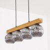 Ripoll Hanglamp, Kogellampje, Hanglamp Natuurlijke kleuren, Zwart, 4-lichts