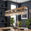 Ripoll Hanglamp, Kogellampje, Hanglamp Natuurlijke kleuren, Zwart, 5-lichts