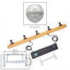 Ripoll Hanglamp, Kogellampje, Hanglamp Natuurlijke kleuren, Zwart, 5-lichts