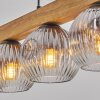 Ripoll Hanglamp, Kogellampje, Hanglamp Natuurlijke kleuren, Zwart, 5-lichts