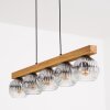 Ripoll Hanglamp, Kogellampje, Hanglamp Natuurlijke kleuren, Zwart, 5-lichts
