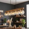Ripoll Hanglamp, Kogellampje, Hanglamp Natuurlijke kleuren, Zwart, 5-lichts
