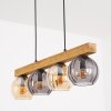 Koyoto Hanglamp, Kogellampje, Hanglamp Natuurlijke kleuren, Zwart, 4-lichts