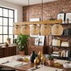 Basto Hanglamp, Kogellampje, Hanglamp Natuurlijke kleuren, Zwart, 5-lichts