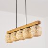 Basto Hanglamp, Kogellampje, Hanglamp Natuurlijke kleuren, Zwart, 5-lichts