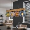 Ripoll Hanglamp, Kogellampje, Hanglamp Natuurlijke kleuren, Zwart, 4-lichts