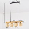 Basto Hanglamp, Kogellampje, Hanglamp Natuurlijke kleuren, Zwart, 4-lichts