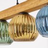 Koyoto Hanglamp, Kogellampje, Hanglamp Natuurlijke kleuren, Zwart, 4-lichts
