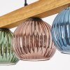 Koyoto Hanglamp, Kogellampje, Hanglamp Natuurlijke kleuren, Zwart, 4-lichts