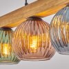 Koyoto Hanglamp, Kogellampje, Hanglamp Natuurlijke kleuren, Zwart, 4-lichts