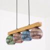 Koyoto Hanglamp, Kogellampje, Hanglamp Natuurlijke kleuren, Zwart, 4-lichts