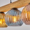 Koyoto Hanglamp, Kogellampje, Hanglamp Natuurlijke kleuren, Zwart, 4-lichts