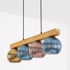 Koyoto Hanglamp, Kogellampje, Hanglamp Natuurlijke kleuren, Zwart, 4-lichts