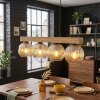 Ripoll Hanglamp, Kogellampje, Hanglamp Natuurlijke kleuren, Zwart, 4-lichts