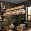 Ripoll Hanglamp, Kogellampje, Hanglamp Natuurlijke kleuren, Zwart, 4-lichts