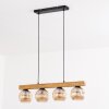 Ripoll Hanglamp, Kogellampje, Hanglamp Natuurlijke kleuren, Zwart, 4-lichts