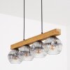 Ripoll Hanglamp, Kogellampje, Hanglamp Natuurlijke kleuren, Zwart, 4-lichts