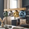 Ripoll Hanglamp, Kogellampje, Hanglamp Natuurlijke kleuren, Zwart, 4-lichts