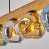 Ripoll Hanglamp, Kogellampje, Hanglamp Natuurlijke kleuren, Zwart, 4-lichts