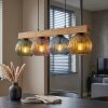 Koyoto Hanglamp, Kogellampje, Hanglamp Natuurlijke kleuren, Zwart, 4-lichts