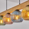 Koyoto Hanglamp, Kogellampje, Hanglamp Natuurlijke kleuren, Zwart, 4-lichts