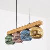 Koyoto Hanglamp, Kogellampje, Hanglamp Natuurlijke kleuren, Zwart, 4-lichts