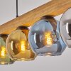 Koyoto Hanglamp, Kogellampje, Hanglamp Natuurlijke kleuren, Zwart, 4-lichts