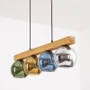 Koyoto Hanglamp, Kogellampje, Hanglamp Natuurlijke kleuren, Zwart, 4-lichts