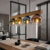 Koyoto Hanglamp, Kogellampje, Hanglamp Natuurlijke kleuren, Zwart, 4-lichts