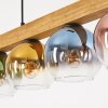 Koyoto Hanglamp, Kogellampje, Hanglamp Natuurlijke kleuren, Zwart, 4-lichts
