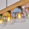 Koyoto Hanglamp, Kogellampje, Hanglamp Natuurlijke kleuren, Zwart, 4-lichts
