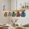 Ripoll Hanglamp, Kogellampje, Hanglamp Natuurlijke kleuren, Zwart, 5-lichts