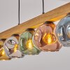 Ripoll Hanglamp, Kogellampje, Hanglamp Natuurlijke kleuren, Zwart, 5-lichts