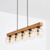 Koyoto Hanglamp, Kogellampje, Hanglamp Natuurlijke kleuren, Zwart, 5-lichts
