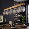 Ripoll Hanglamp, Kogellampje, Hanglamp Natuurlijke kleuren, Zwart, 5-lichts