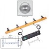 Ripoll Hanglamp, Kogellampje, Hanglamp Natuurlijke kleuren, Zwart, 5-lichts