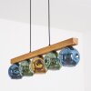 Ripoll Hanglamp, Kogellampje, Hanglamp Natuurlijke kleuren, Zwart, 5-lichts