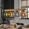 Koyoto Hanglamp, Kogellampje, Hanglamp Natuurlijke kleuren, Zwart, 4-lichts