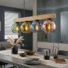 Koyoto Hanglamp, Kogellampje, Hanglamp Natuurlijke kleuren, Zwart, 4-lichts