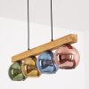 Koyoto Hanglamp, Kogellampje, Hanglamp Natuurlijke kleuren, Zwart, 4-lichts